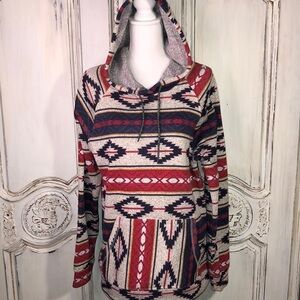 Trademark Brooklyn Cloth Co Indian Print Hoodie Size Medium NWOT